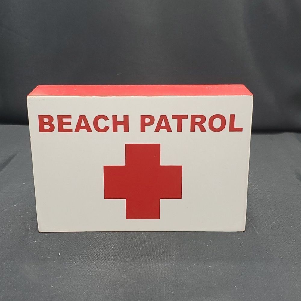Beach Patrol Box Sign